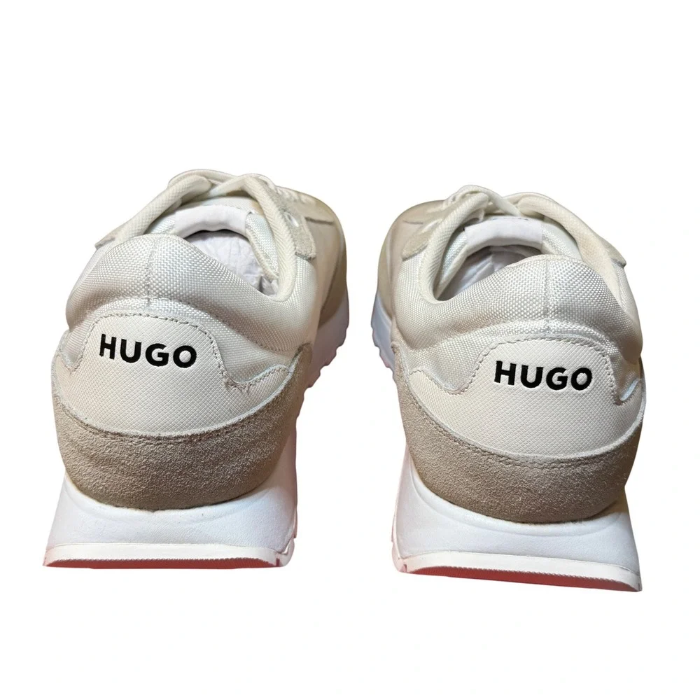 HUGO BOSS Icelin Runn MSD Men's Sneakers‎ Size 13 White Casual Lace Up